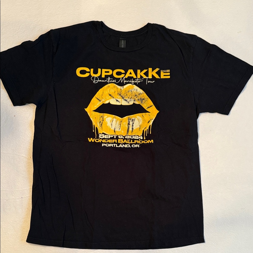 Cupcakke - Tour Black Tee with Yellow Graphic